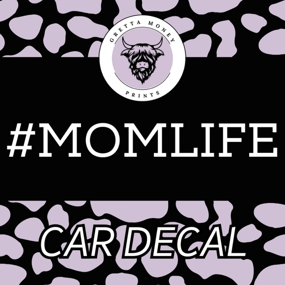 #MOMLIFE Car Decal Tumbler Decal White Car Window Decal White Car Windshield - Picture 2 of 3